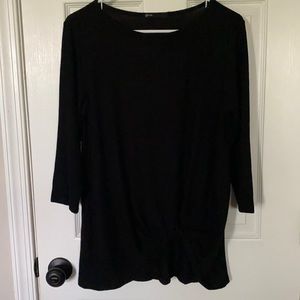 Gibson Knotted Hem Sweater